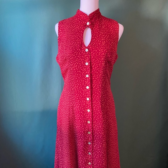 David Warren dress 8 red vintage - Picture 11 of 11